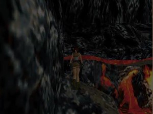 Tomb Raider 1 Level 13 Lava Room